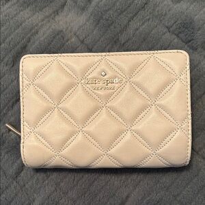 Kate Spade Quilted Beige Wallet